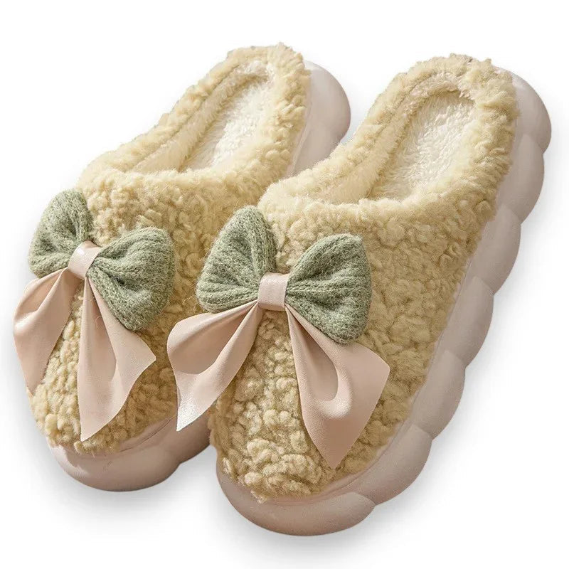 Chaussons fourrés d'intérieur pour femme