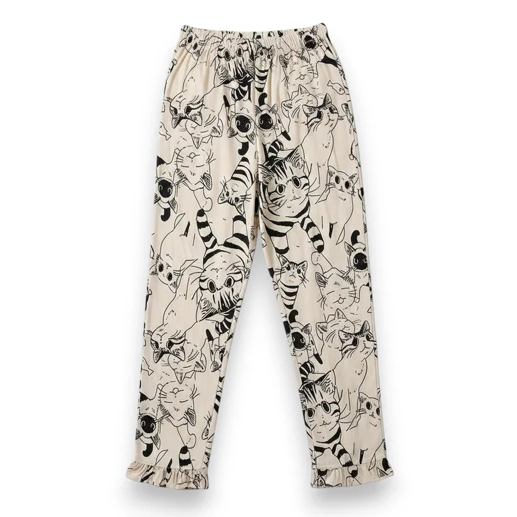 Pantalon pyjama femme cartoon