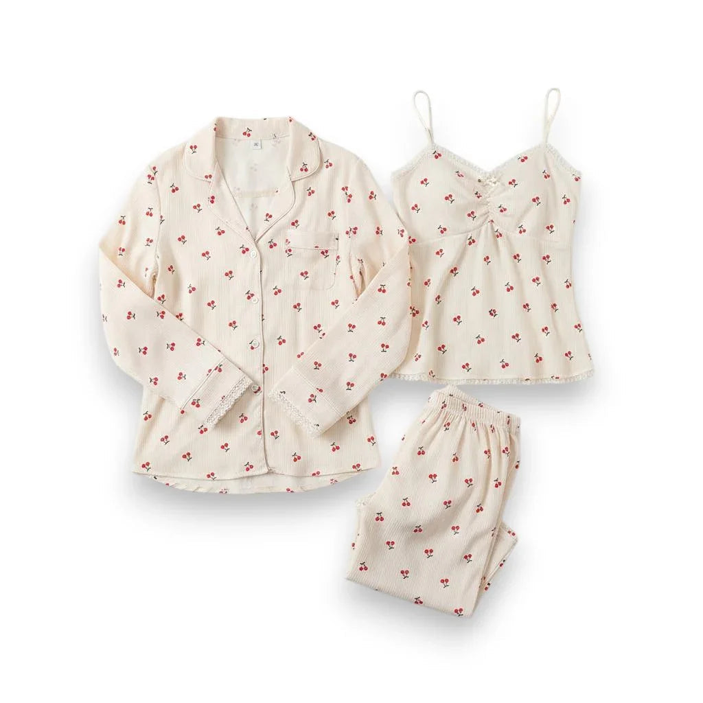 Pyjama 3 pièces femme hiver