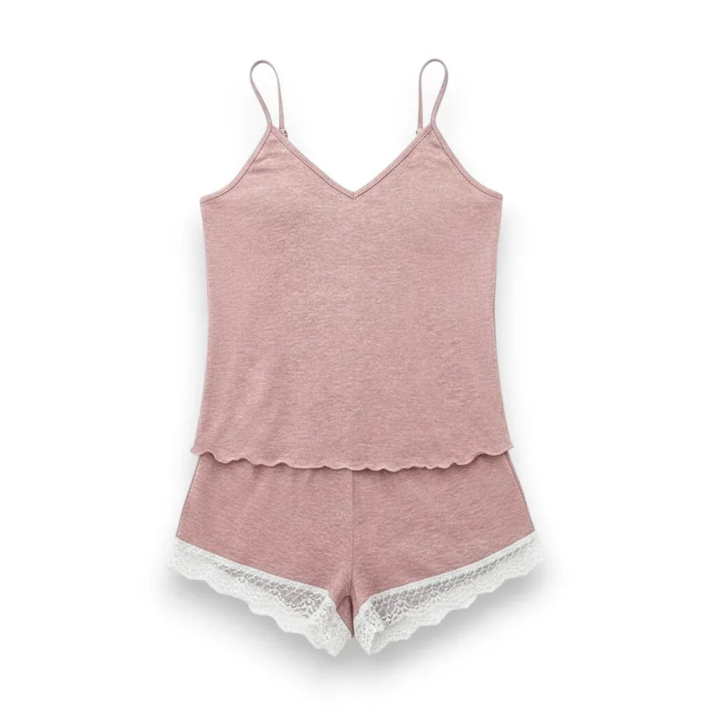 Pyjama femme dentelle 2 pièces