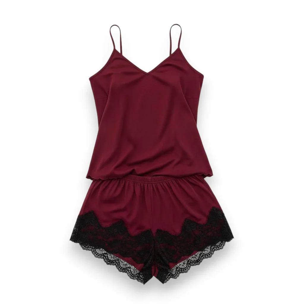 Pyjama femme dentelle 2 pièces