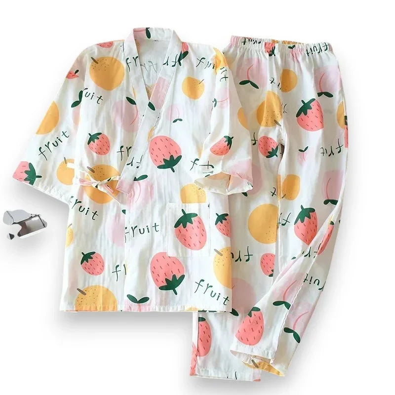 Pyjama femme gaze de coton