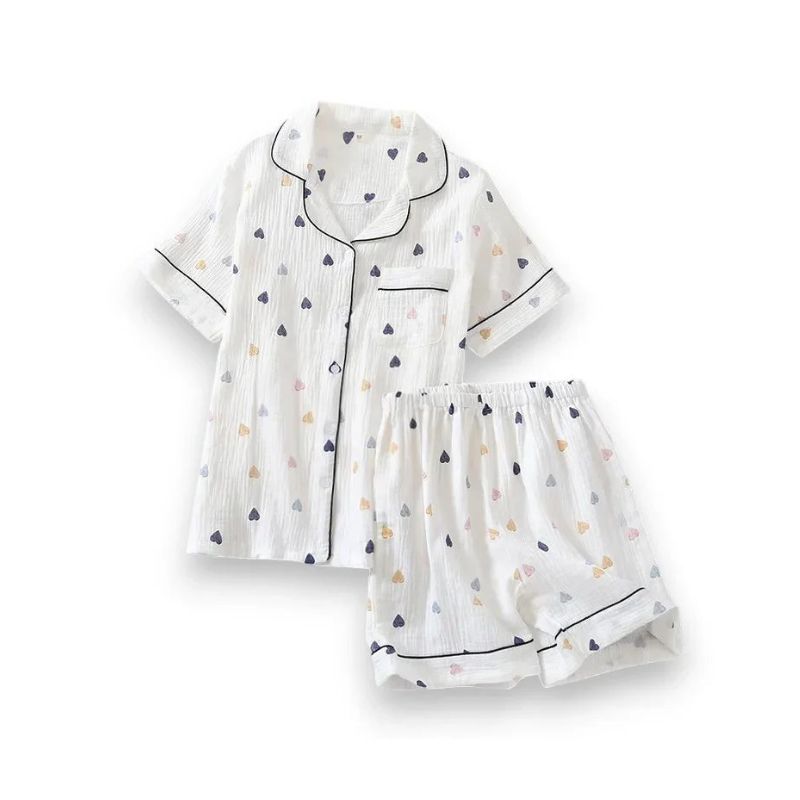 Pyjama deux-pièces en gaze de coton